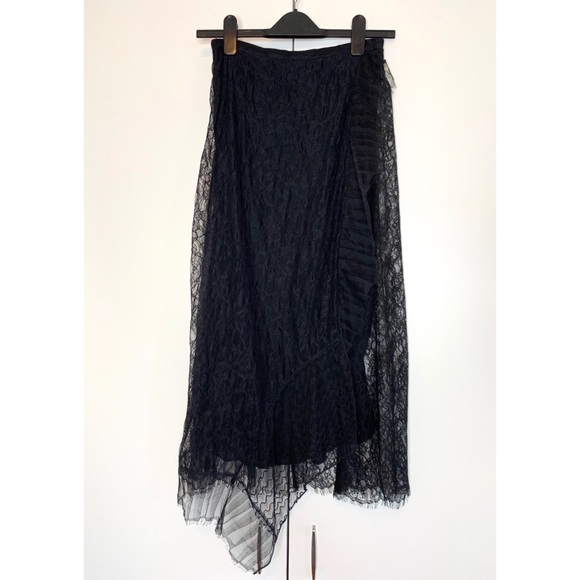 3.1 PHILLIP LIM Asymmetric Chantilly Lace Skirt - Picture 4 of 8